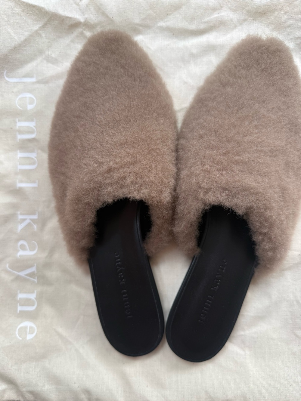 Jenni Kayne Shearling Mule NEW size 8/38 flats slip on